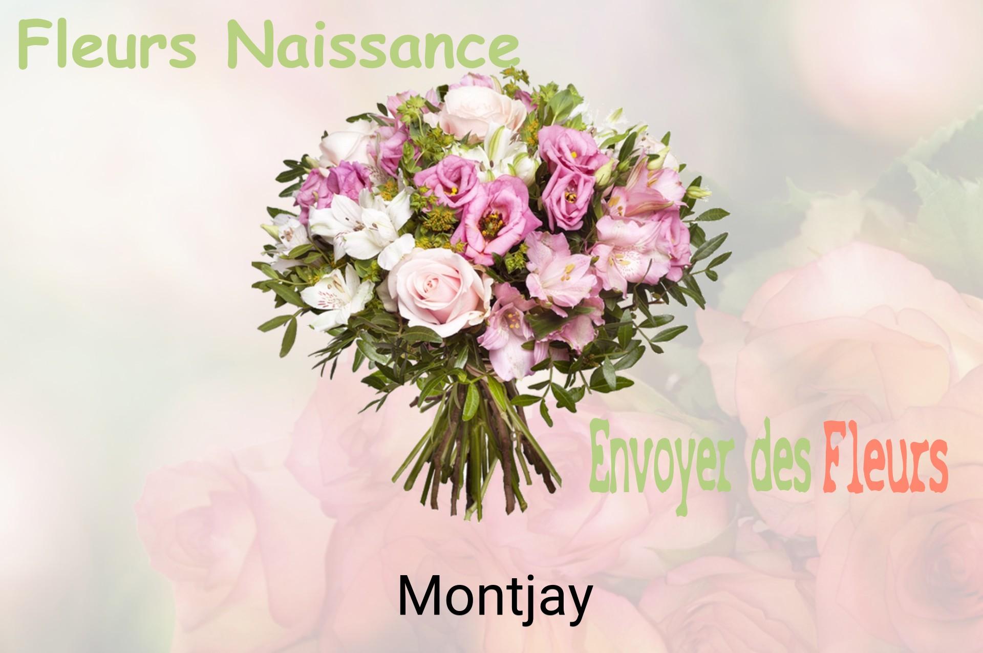 Bouquet de fleurs de naissance livré à Montjay